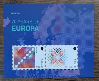 JERSEY ** aršík, EUROPA - 70 Years of EUROPA, NOVINKA R. 2026