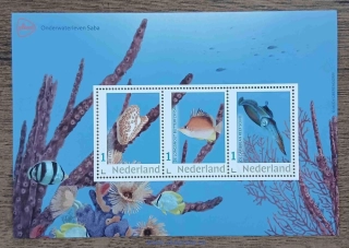 HOLANDSKO ** aršík, Underwater Life Saba, NOVINKA R. 2026