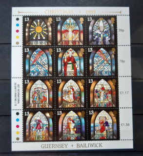 Guernsey ** TL622/33 vánoční, vitráže