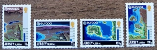 JERSEY ** 278/81 EUROPA, geografická minulost, r. 1982