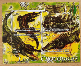 Kongo raz. aršík, krokodýli, r. 2004