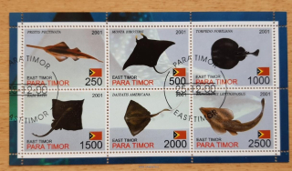 East Timor/Para Timor raz. aršík, ryby, r. 2001
