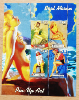 Gambie raz. aršík, Pin-Up Art, Earl Moran, r. 2003
