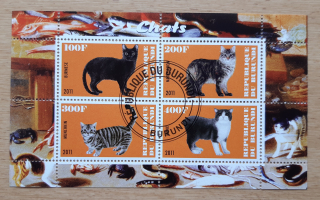 Burundi raz. aršík, kočky, r. 2011 