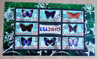 Kongo raz. aršík, motýli, skauting, r. 2010