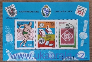 URUGUAY ** aršík Bl 30 atletika, ZOH, r. 1976