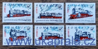 RUMUNSKO ** 5681/6 parní lokomotivy, r. 2002